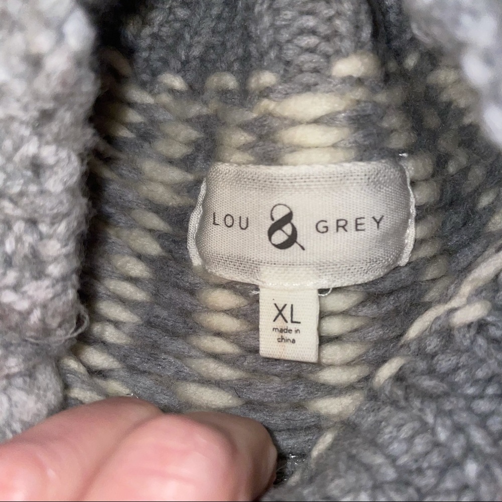 Lou & Grey Fair Isle Gorgeous Sweater Oversized Size X Large - Picture 14 of 16